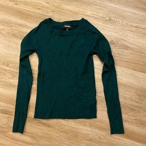 Deep green sweater